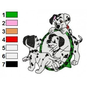 Dalmations Embroidery Design 20